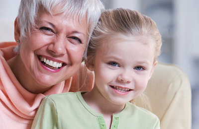 Child with grandmother